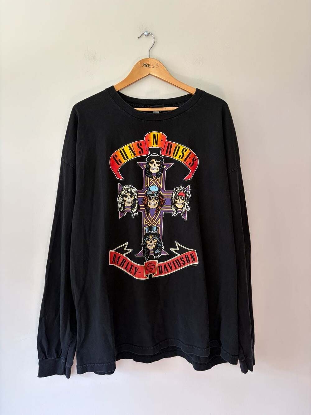 Harley-Davidson Guns N Roses Long Sleeve T-Shirt Size 3XL Black
